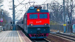 RailWay. Russian Railways. Freight trains & passenger trains at speed/ Поезда России на скорости