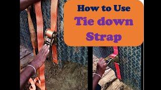 How to Use Tie down Strap | Ratchet  Belt | Ratchet tie down instructions | Ratchet belt How to Use