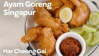 RESEP AYAM GORENG SINGAPUR ! ASIN GURIH ALA HAR CHEONG GAI