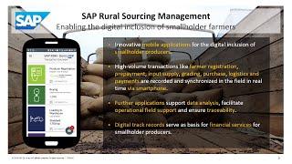 SAP Community Call: Smallholder Farmers in Africa - Agribusiness
