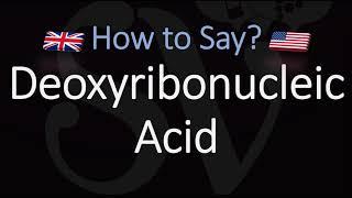 DNA FULL NAME | How to Pronounce Deoxyribonucleic Acid? What does DNA stand for?