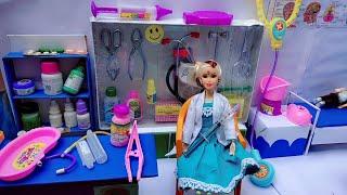 Barbie Doll All Day Routine In Indian Village/ Nisha Prem Ki Kahani Part 16/Barbie Bed Time Story