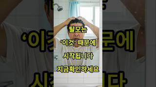 시니어층 꼭 보세요 !탈모는 두피가 아니라 ‘이것’ 때문에 시작됩니다