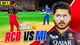 RCB vs MI | IPL Mega Auction Mode Match 1 | Real Cricket 24