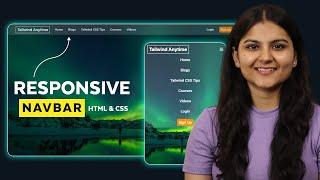 How to make a Responsive Navigation Bar using HTML & Tailwind CSS