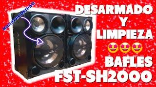 LIMPIEZA y DESARMADO de MONSTRUOSOS parlantes SONY FST-SH2000‼️ breve TUTORIAL #239