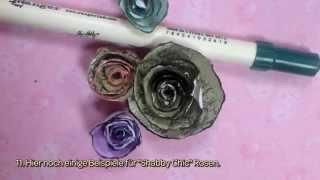 Hübsche Gerollte Papierrosen Basteln - DIY Crafts - Guidecentral