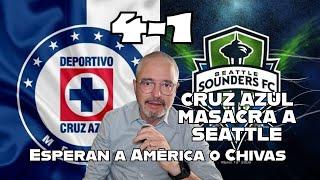  Cruz Azul espera a América o Chivas en Concacaf  Destroza a Seattle en CU