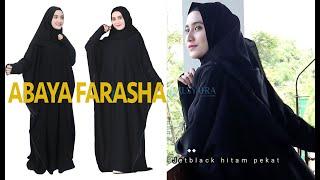 DISPLAY PRODUCT Abaya Farasha Zipper Jetblack by Alsyahra Exclusive