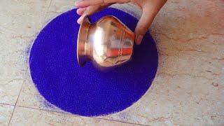 Dhanteras Rangoli Design|धनतेरस रांगोळी|Diwali Rangoli Easy | Diwali Kolam|Satisfying Video #rangoli