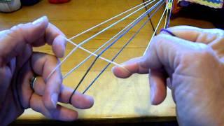 START HERE! 5-loop square fingerloop braid, pt.1