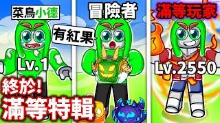 ROBLOX 終於滿等！入坑海賊王一年多！最後一次的漫長練等特輯！【Blox fruits】《 小德-機械方塊》