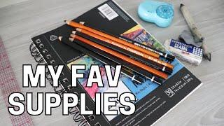 DRAWING SUPPLIES I USE MOST OFTEN | My Favorite Drawing Products and Tools!