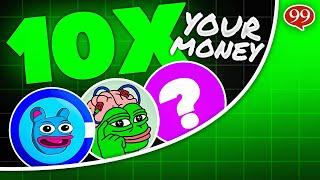 TOP 3 MEME COINS To Buy Now to 10X Your Money?!?! (Flip $10k into $100k?!)