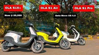 OLA S1X Plus now at 89,999 and OLA S1 Air and OLA S1 Pro gets Move OS 4.0