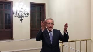 Presidente Álvaro Uribe invita a votar por los candidatos del Centro Democrático.