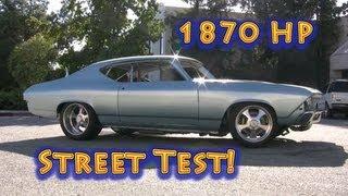 NRE 1800 HP Chevelle Street Test!  Veritas Movie Studio.  VMS.  A Media production Company.