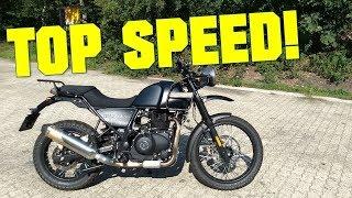 ROYAL ENFIELD HIMALAYAN TOP SPEED + GPS TOP SPEED (EU model)