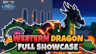 Western Dragon FULL SHOWCASE! (Blox Fruits Dragon Update)