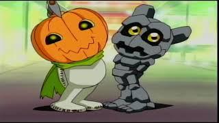 Digimon Season 1 ~ Pumpkinmon & Gotsumon Get Into Mischief