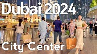 Dubai [4K] Amazing City Center, Downtown Dubai Walking Tour 