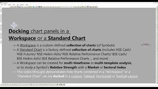 Docking Charts in a Workspace or a Standard Chart