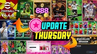 eFootball™ 2025 New Update !!  Thursday Updates, Free Show Time, Potw Update & Free Coins Campaign