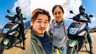 Husband And Wife Travel Vlog || Off Road Scooter Ride || Kathmandu To Diktel, Yamkha