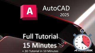 AutoCAD 2025 - FULL Tutorial in 30 Minutes For BEGINNERS