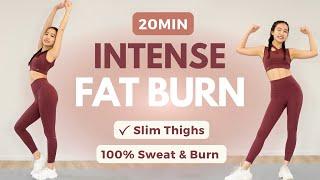 20min Intense Fat Burning Cardio |Better than gym | 100% Sweat & Result | No equipment