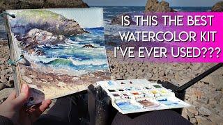 Hands-Free WATERCOLOR Plein Air Setup  COASTAL ADVENTURE