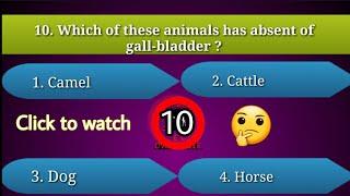 Veterinary Quiz |Part 10 Question and Answers.....