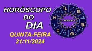 Horóscopo Do Dia – SIGNOS – QUINTA-FEIRA –  21/11/2024