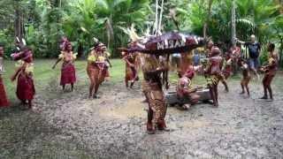 Watching a singsing in Papua New Guinea