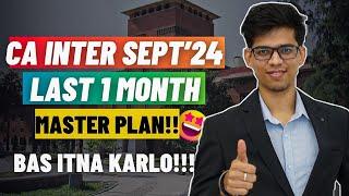 How I cleared CA inter sept 2024 in last 2 month! CA Inter september 2024 strategy!CA exam|ICAI