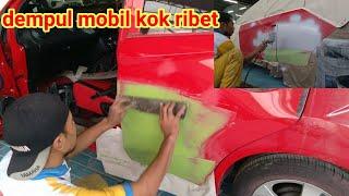 cara dempul mobil, @proyek