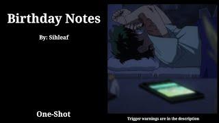 Birthday Notes || One-Shot || MHA Podfic