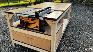 The Perfect Outfeed Table\Workbench Using Only 2x4's and Plywood