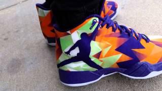 NIKE AIR JORDAN 29 XX9 HARE 7 PURPLE/POISON GREEN/BRIGHT MANGO 2015 ON FEET REVIEW HEAT!