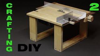 DIY. Делаем мини циркулярный станок. Mini saw table. Часть 2. Каретка и параллельный упор