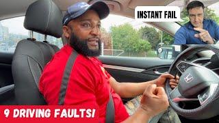 He Didn't See Traffic SignalsChanged | INSTANT DRIVING TEST FAIL!