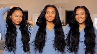 MY FAVORITE BODY WAVE WIG | Flawless *Single Knot* Wig Install + Get ready with me | Alipearl Hair