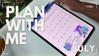 How I Plan My Life Digitally | July 2024 Plan With Me | GoodNotes | Vision Board