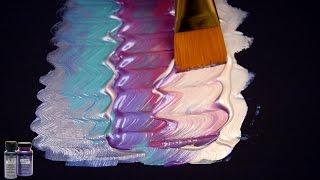 Ultra Satisfying and Relaxing Color Shift Whimsical Paint Mixing