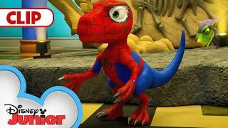 Spidey Becomes a Dinosaur  | Marvel's Spidey and his Amazing Friends |  @disneyjunior