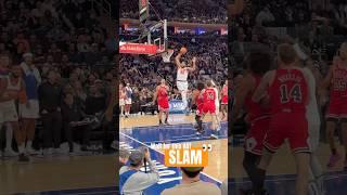 Karl-Anthony Towns with the MASSIVE DUNK  #shorts #knicks #nba