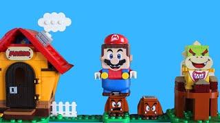 Lego Mario Game Play! | LEGO Stop Motion | Mario Starter Course 71360