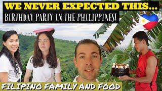 Foreigner and Filipina LOVE a Filipino Birthday Party in the PHILIPPINES PROVINCE | Family and Food!