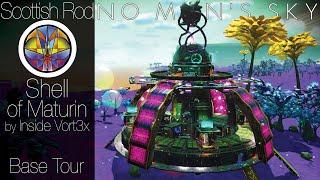 No Man's Sky Bases  Shell of Maturin by Inside Vort3x - Base Ideas Tour Showcase - NMS Scottish Rod