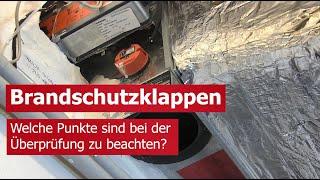 Haustechnik - Überprüfung einer Brandschutzklappe